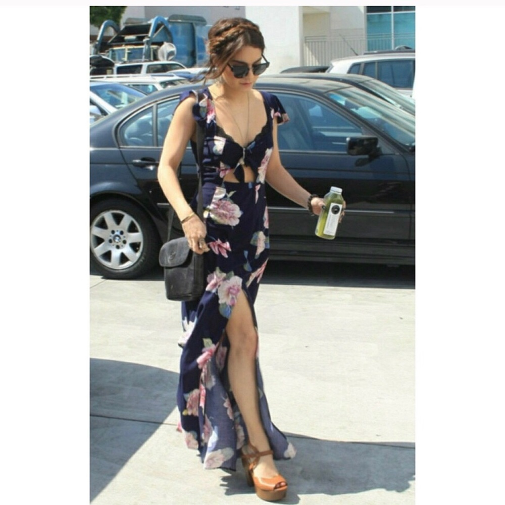 Reformation floral maxi dress